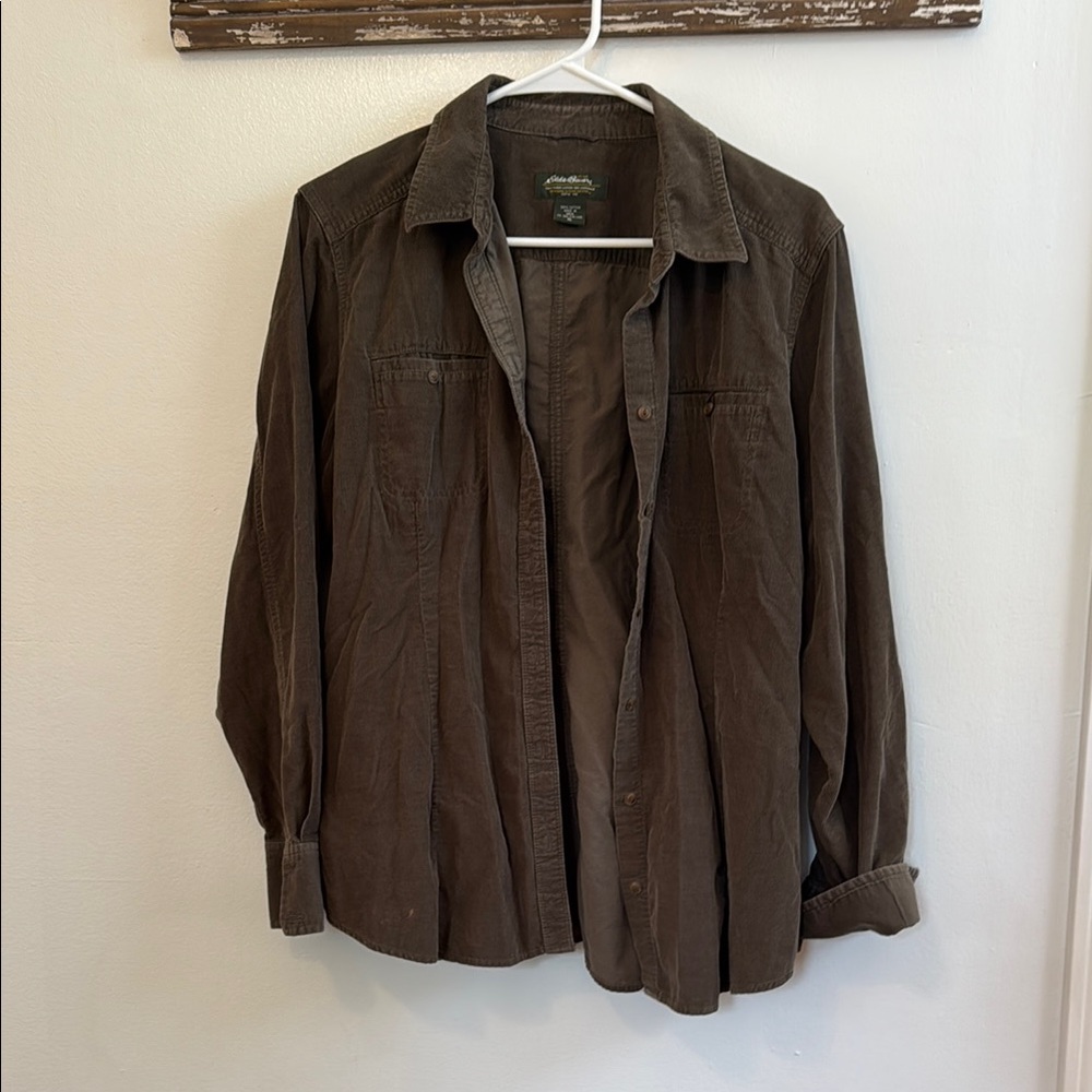 Eddie Bauer Brown Lightweight Shirt Jacket